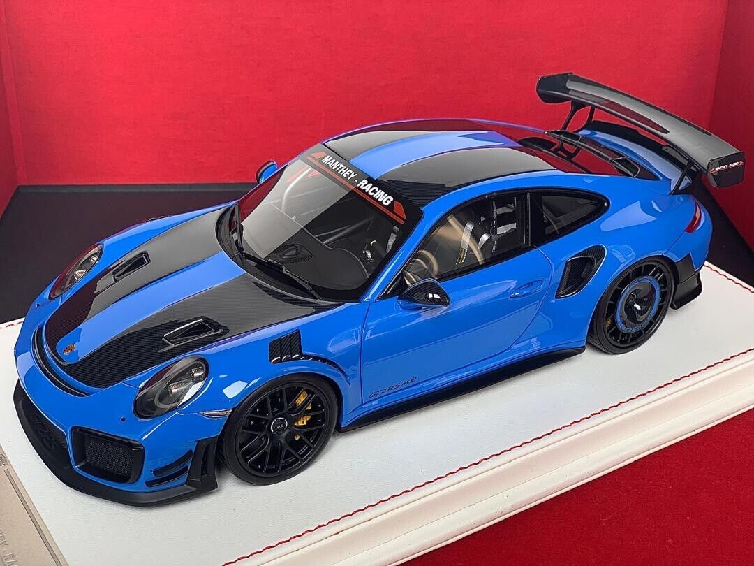 Porsche GT2RS MR (Manthey Racing Neptune Blue) [Davis & Giovanni] 1/18