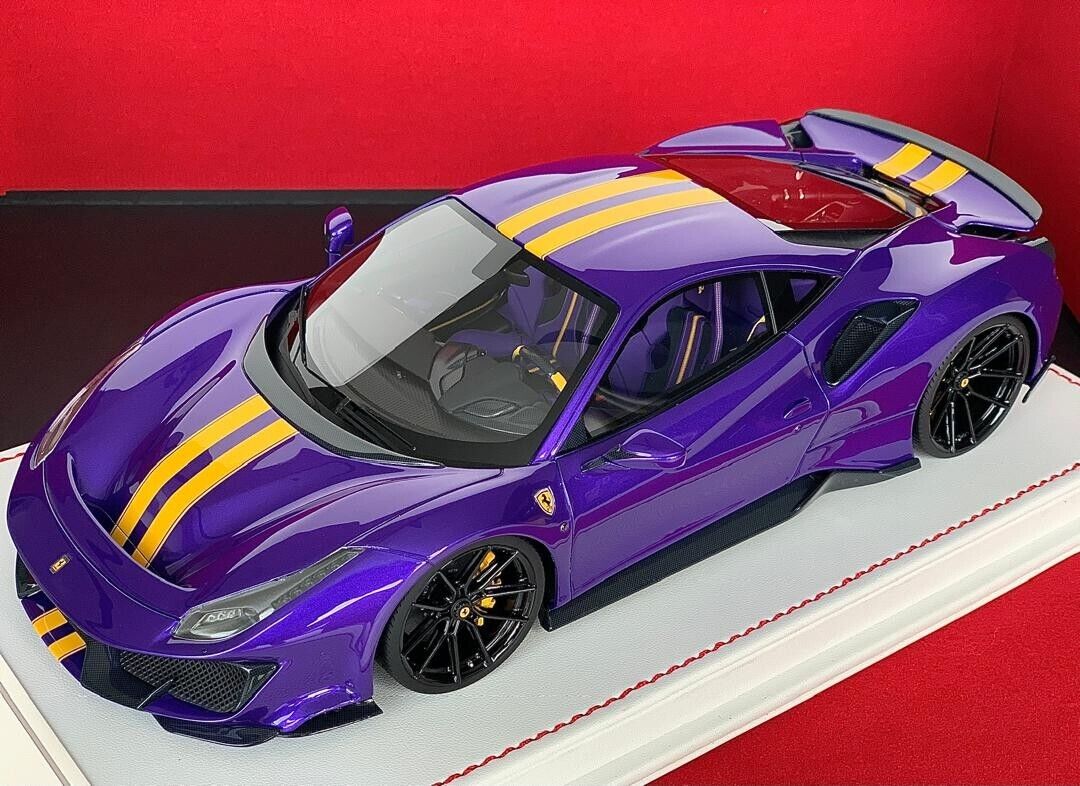 Ferrari 488 Pista (Purple) [Davis & Giovanni] 1/18 scale
