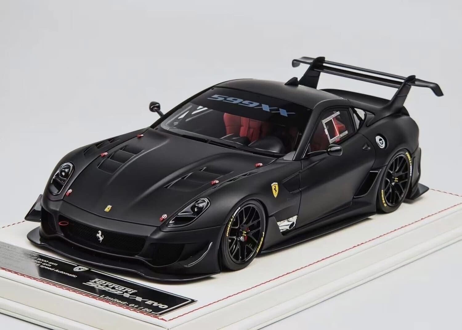 make up eidolon Ferrari 599XX マットブラック Ferrari 599XX EVO (Matt Black) [Davis & Giovanni] 1:18 scale