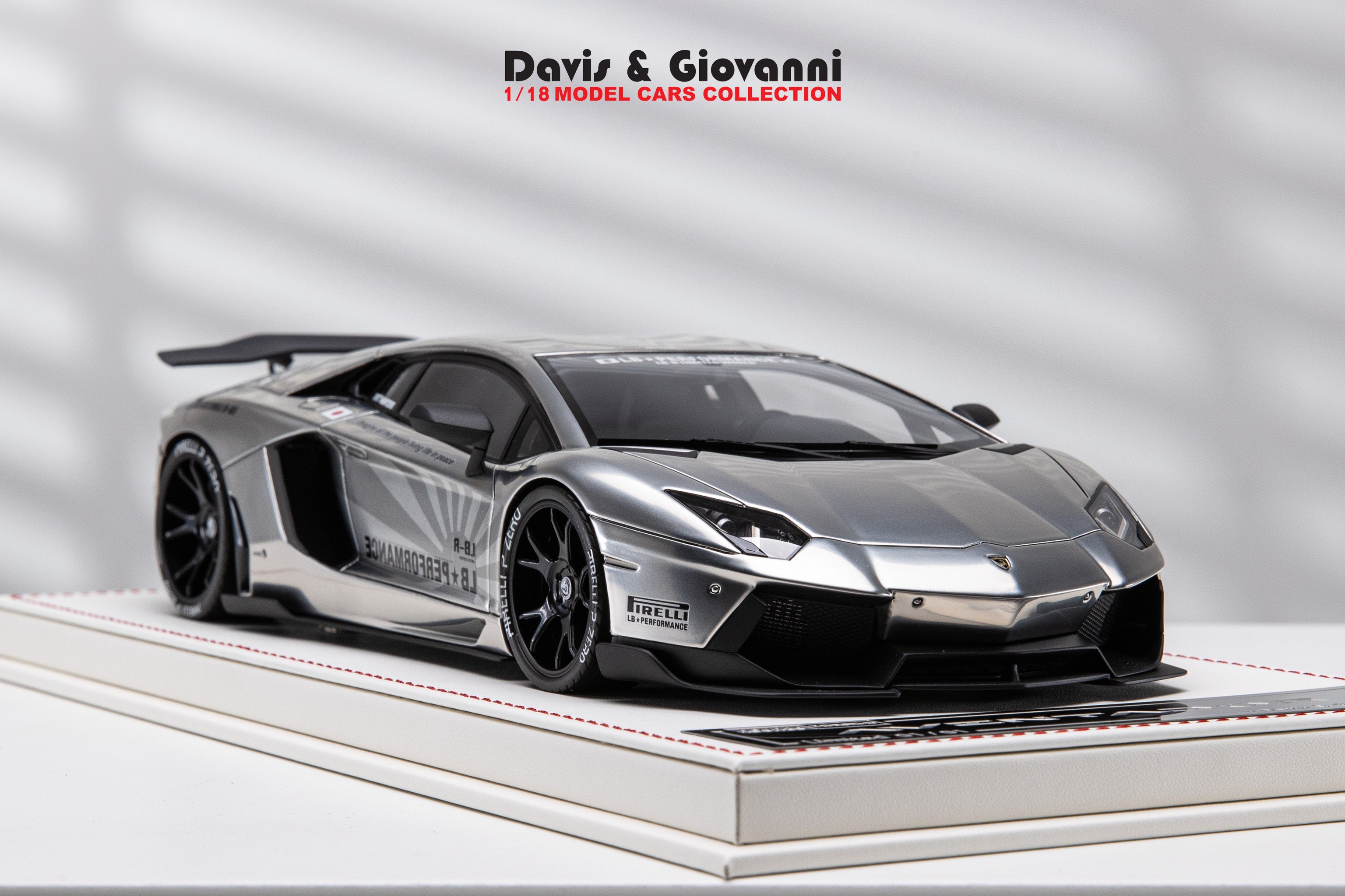 Lamborghini Aventador NOVITEC (Chrome) [Davis & Giovanni] 1/18 scale 1