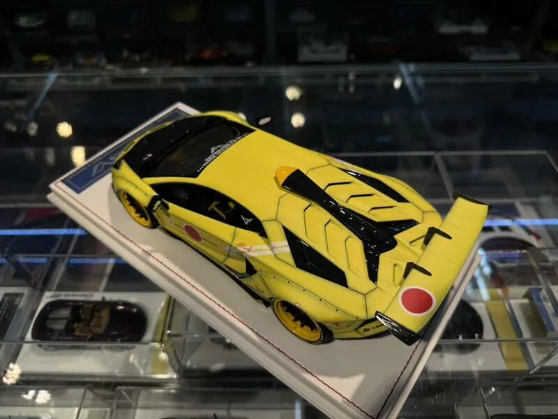 Lamborghini Aventador SVJ LBWK (Matt Yellow ZF) [Davis & Giovanni] 1/18 scale