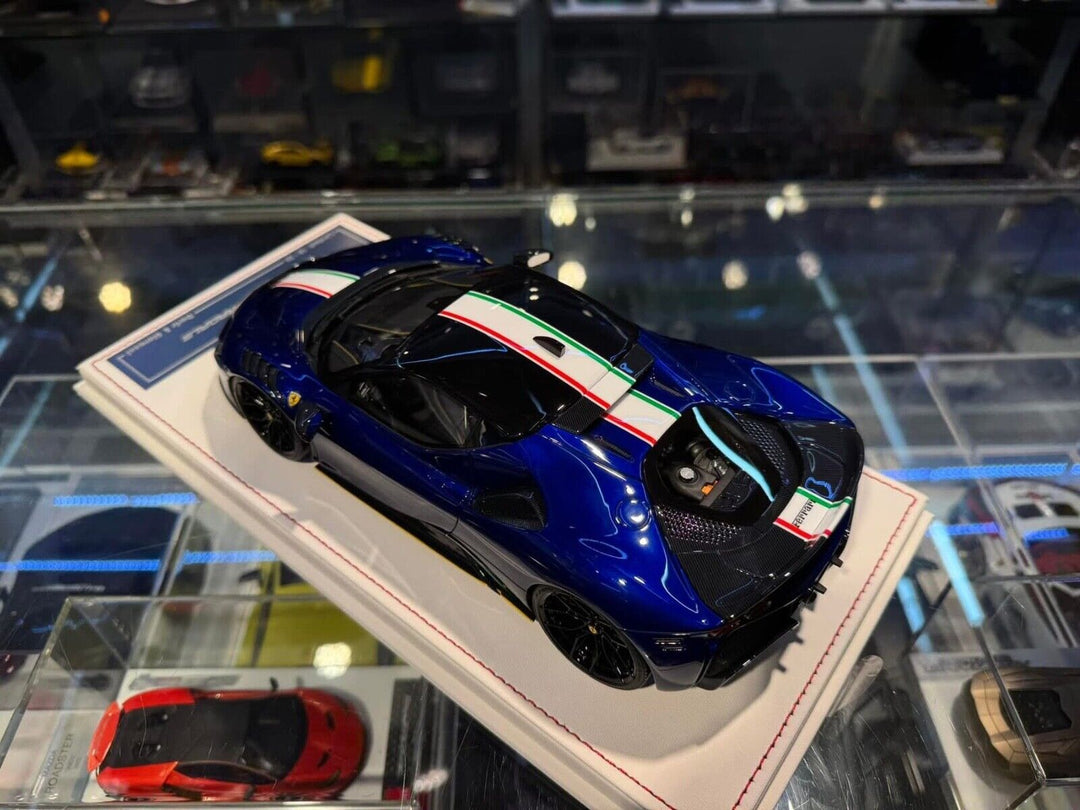 Ferrari SF90 Stradale NOVITEC (Metallic Blue) [Davis & Giovanni] 1/18 scale