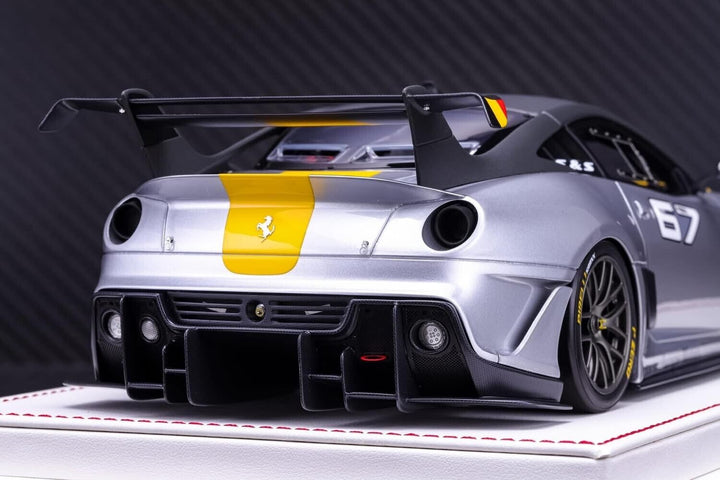 Ferrari 599XX EVO (Silver/Yellow 67, France) [Davis & Giovanni] 1/18 scale