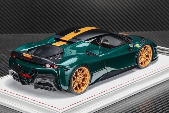 Ferrari SF90 Stradale NOVITEC (Green/ Gold) [Davis & Giovanni] 1/18 scale