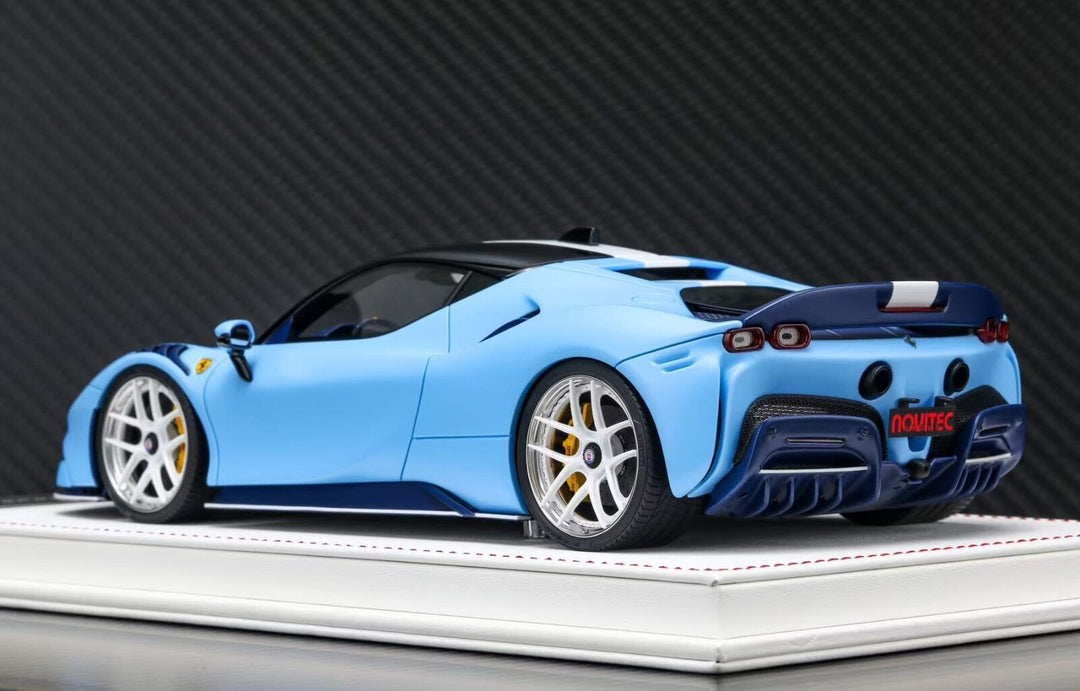 Ferrari SF90 Stradale NOVITEC (Matte Baby Blue) [Davis & Giovanni] 1:18 scale