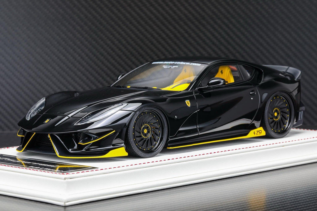 Ferrari 812 Superfast SVR (Black/Yellow) [Davis & Giovanni] 1:18 scale
