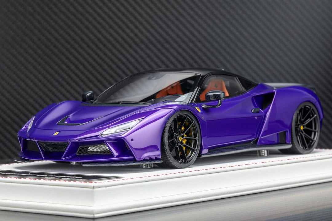 Ferrari F8 Tributo N-LARGO NOVITEC (Met Purple) [Davis & Giovanni] 1:18 scale