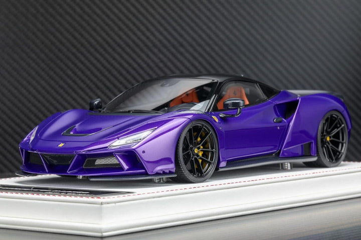 Ferrari F8 Tributo N-LARGO NOVITEC (Met Purple) [Davis & Giovanni] 1:18 scale