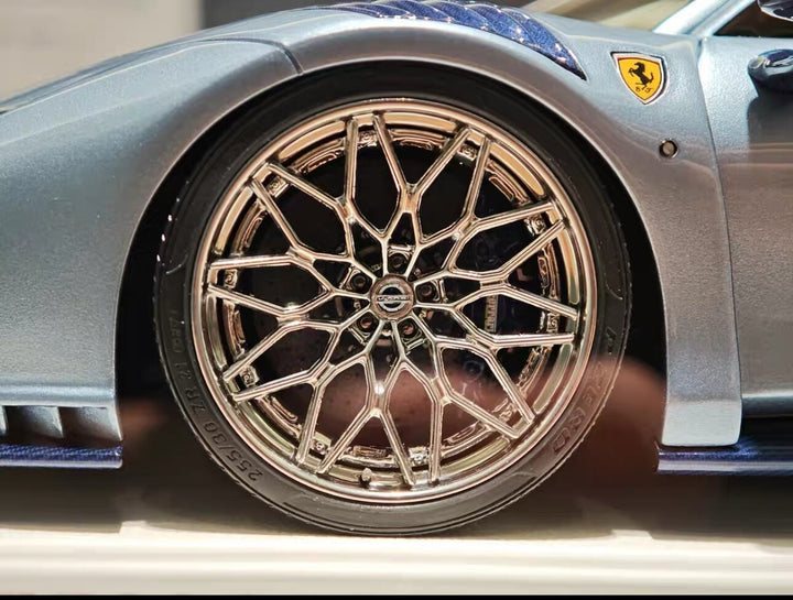 Ferrari F8 Tributo N-LARGO NOVITEC (Ice Blue) [Davis & Giovanni] 1:18 scale