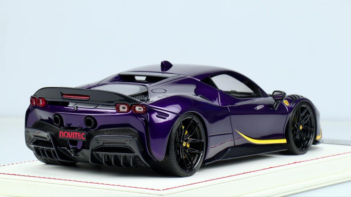 Ferrari SF90 Stradale NOVITEC (Purple) [Davis & Giovanni] 1/18 scale