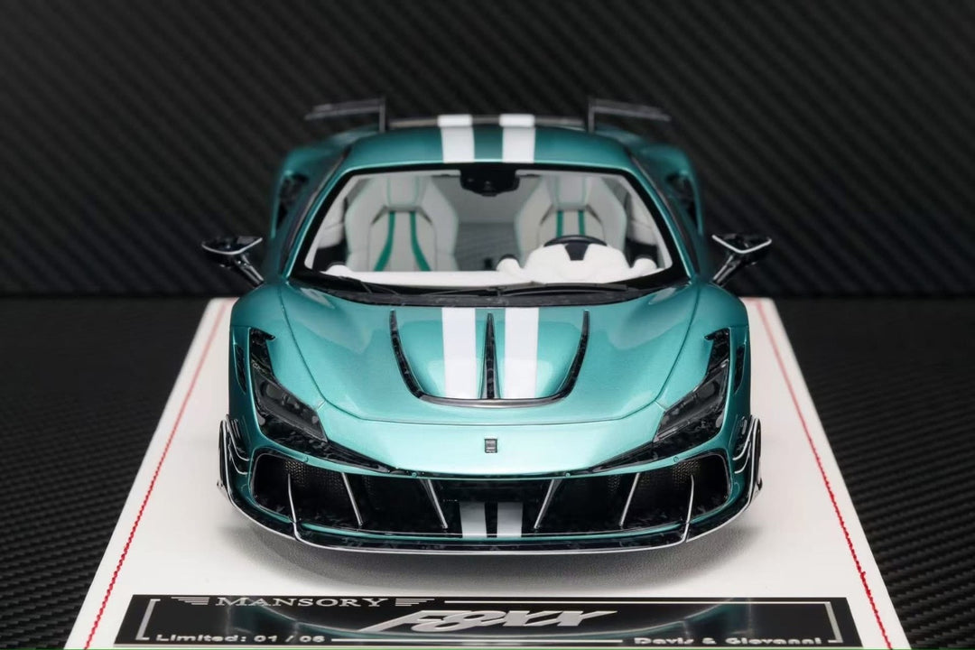 Ferrari F8XX Mansory (Ice Blue/ White) [Davis & Giovanni] 1:18 scale