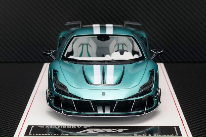 Ferrari F8XX Mansory (Ice Blue/ White) [Davis & Giovanni] 1:18 scale