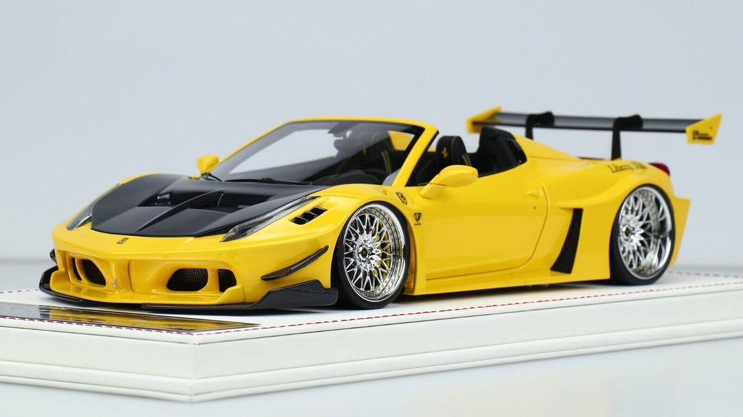 Ferrari 458 Spider GT LBWK (Yellow) [Davis & Giovanni] 1/18 scale