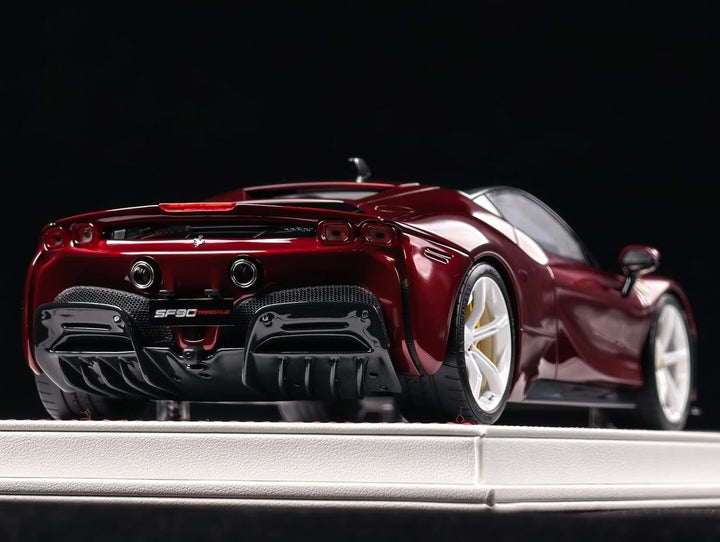 Ferrari SF90 Stradale (Metallic Dark Red) [Davis & Giovanni] 1:18 scale