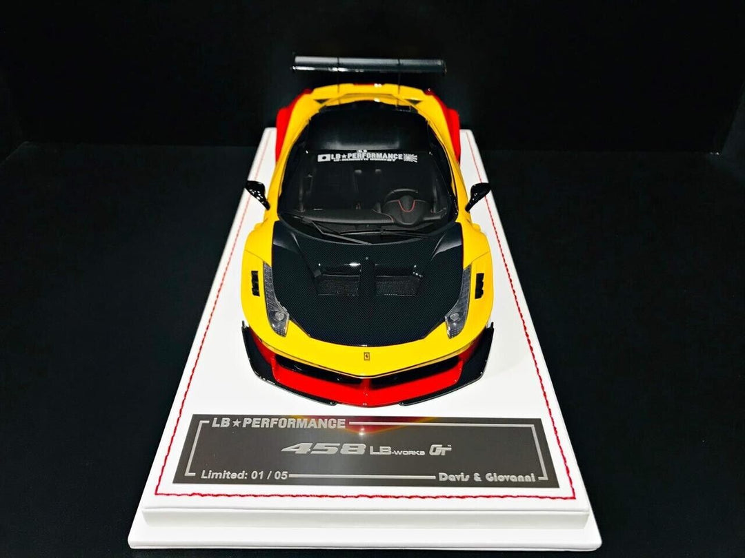 Ferrari 458 GT LBWK (Red/ Yellow ADVAN) [Davis & Giovanni] 1/18 scale
