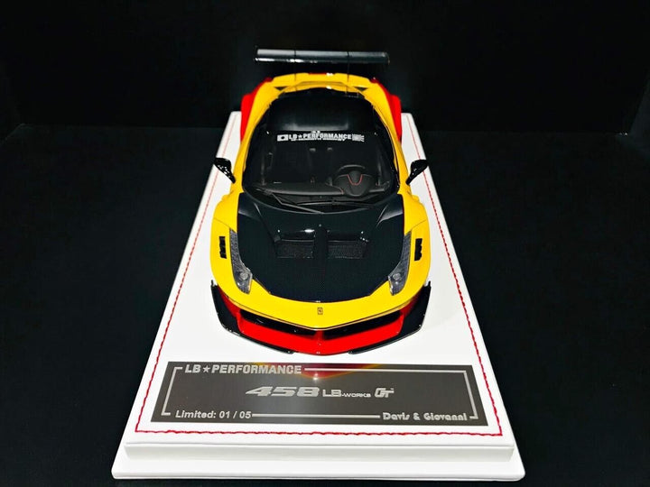 Ferrari 458 GT LBWK (Red/ Yellow ADVAN) [Davis & Giovanni] 1/18 scale
