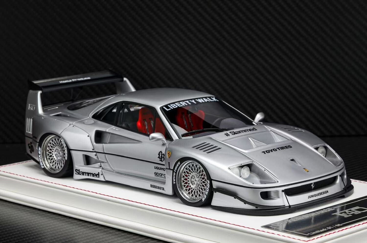 Ferrari F40 LBWK (Silver) [Davis & Giovanni] 1:18 scale