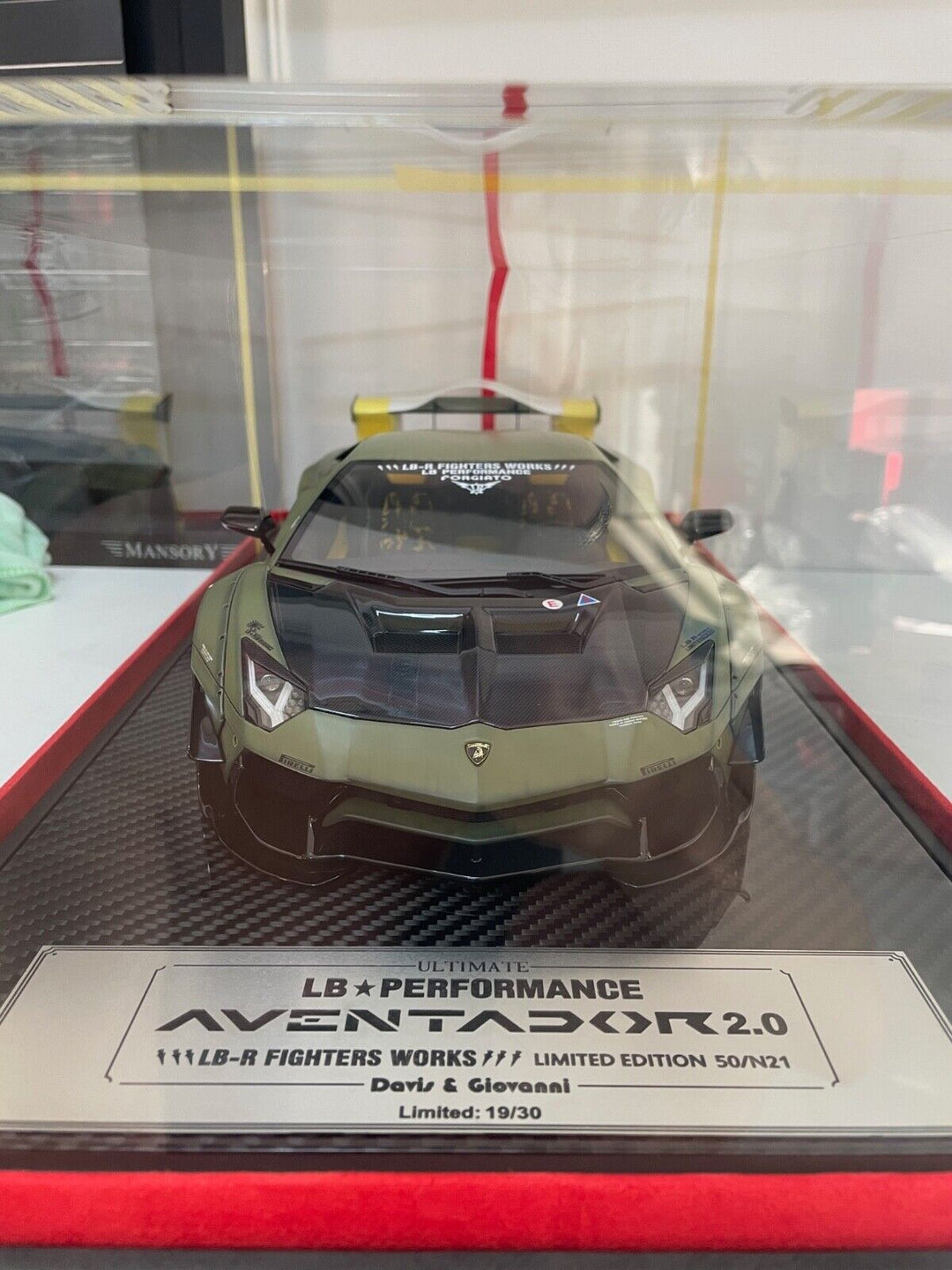 Lamborghini Aventador 2.0 LBWK(Matt Green Zero Zen)[Davis & Giovanni] 1/12 scale