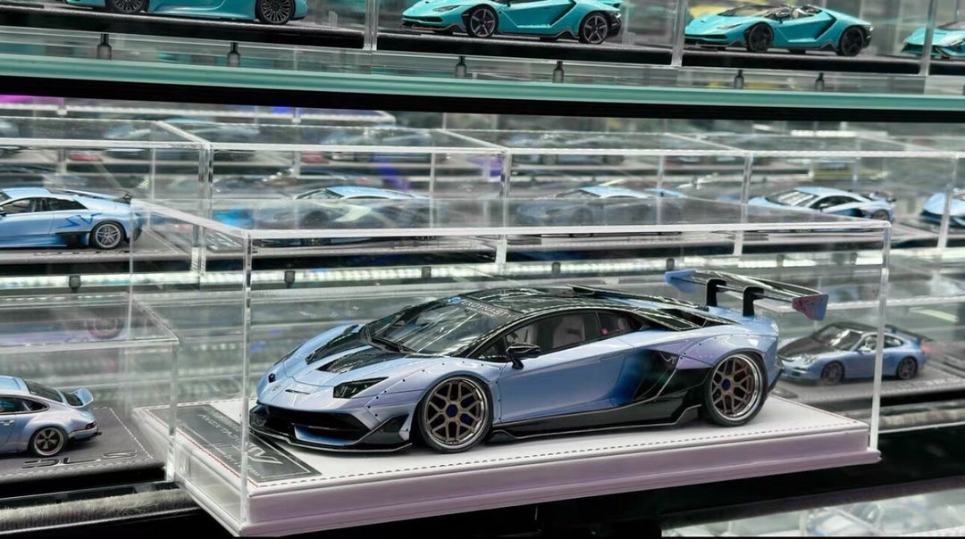 Lamborghini Aventador SVJ LBWK (Metallic Blue) [Davis & Giovanni] 1/18 scale
