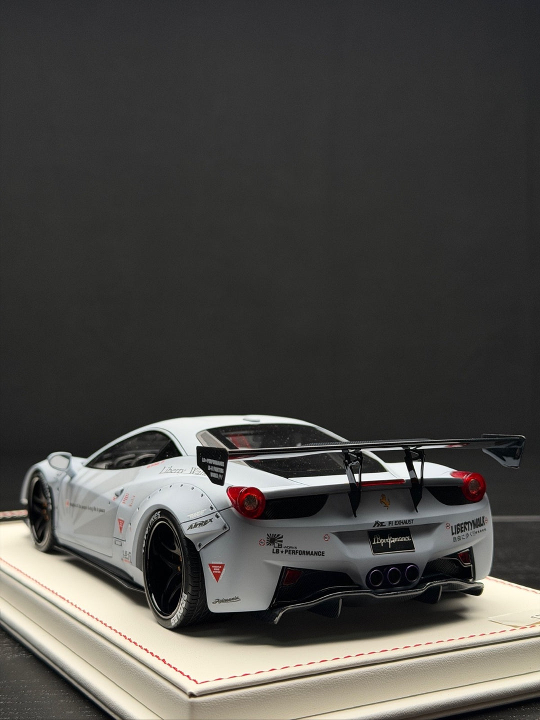 Ferrari 458 Italia LBWK (Matte Gray) [Davis & Giovanni] 1:18 scale