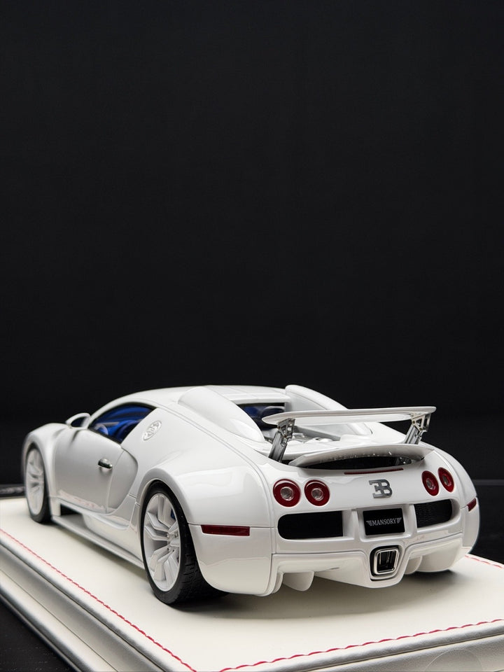 BUGATTl Veyron Mansory "Vincero" (White - SIGNED) [Davis & Giovanni] 1:18 scale