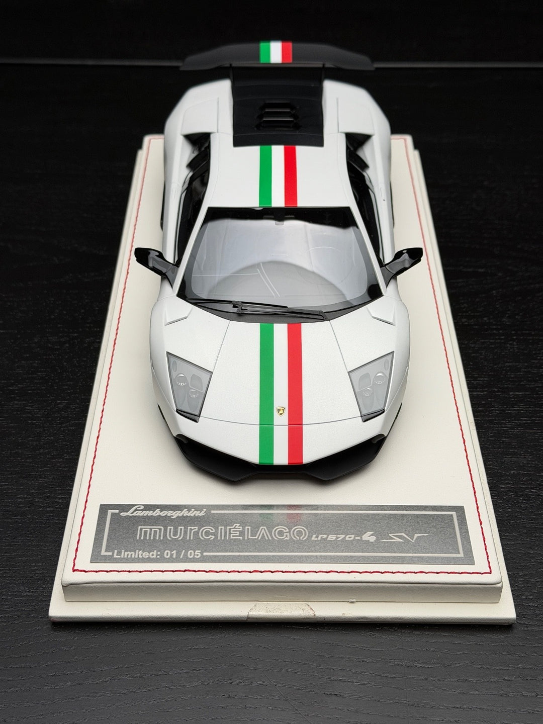 Lamborghini Murcielago SV (Matte White/ Italy) [Davis & Giovanni] 1/18 scale