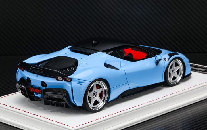 Ferrari SF90 Stradale NOVITEC (Baby Blue) [Davis & Giovanni] 1:18 scale