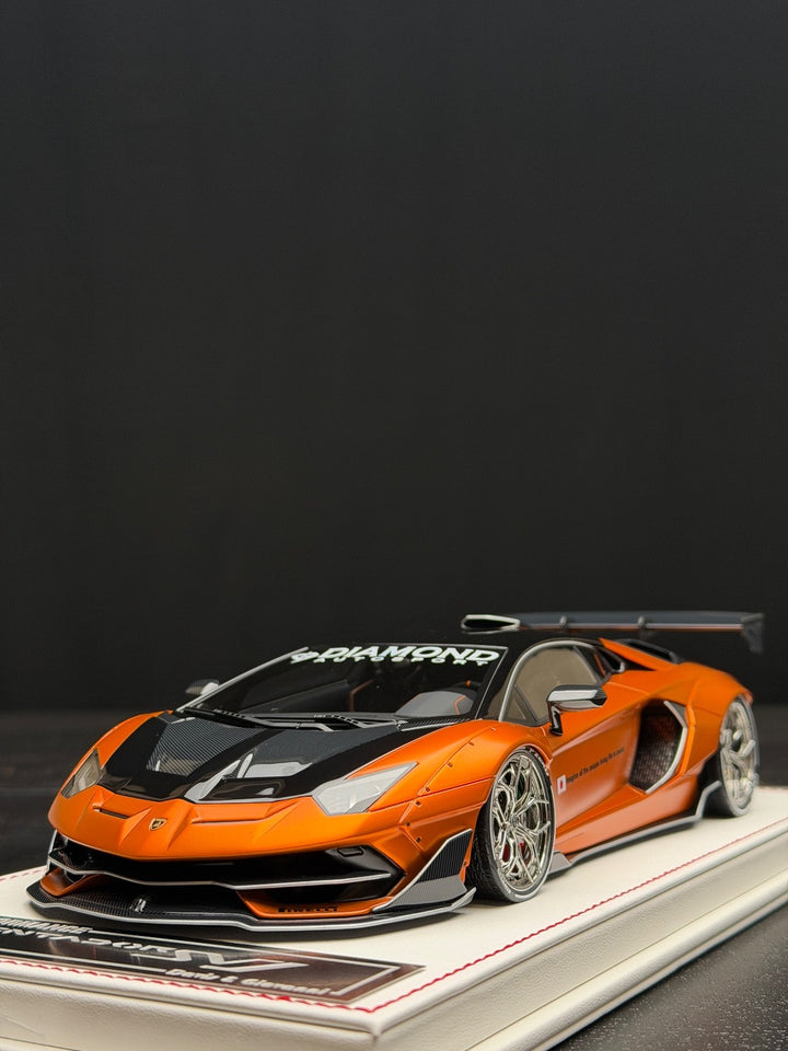 Lamborghini Aventador SVJ LBWK (Matte Chrome Orange)[Davis & Giovanni]1:18 scale