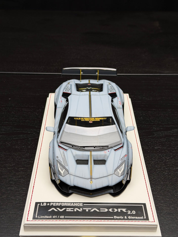 Lamborghini Aventador 2.0 LBWK (Matte Gray) [Davis & Giovanni] 1/18 scale