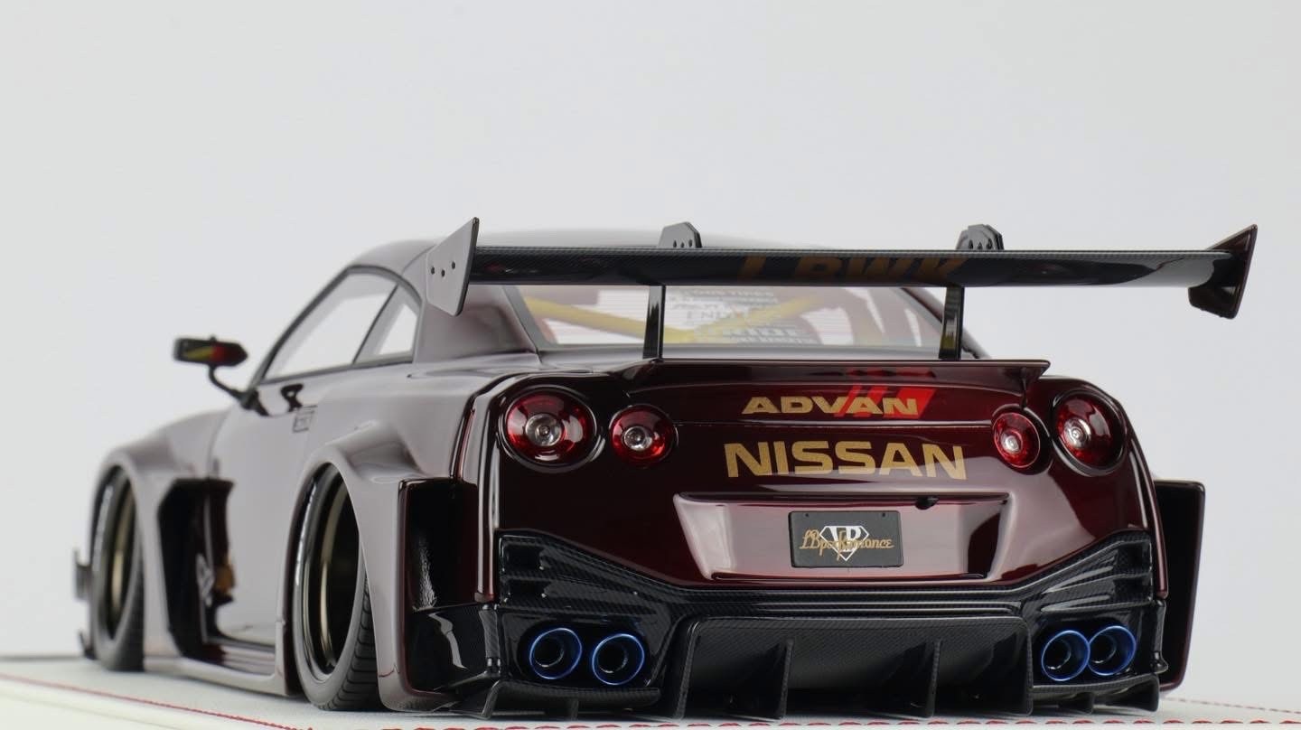 【値下】LBWK R35GT-RR Davis&Giovanni 1/18 Nissan R35 GT-RR LBWK (Wine Red) [Davis & Giovanni] 1/18 scale