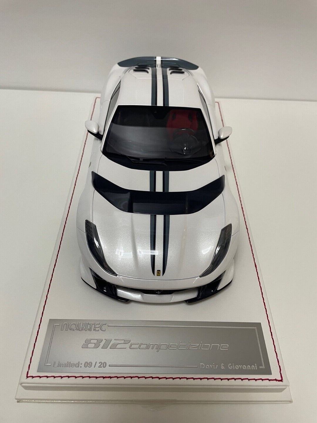 Ferrari 812 Competizione NOVITEC (White) [Davis & Giovanni] 1/18 scale
