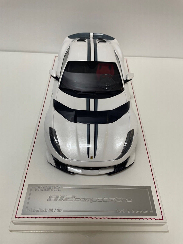 Ferrari 812 Competizione NOVITEC (White) [Davis & Giovanni] 1/18 scale