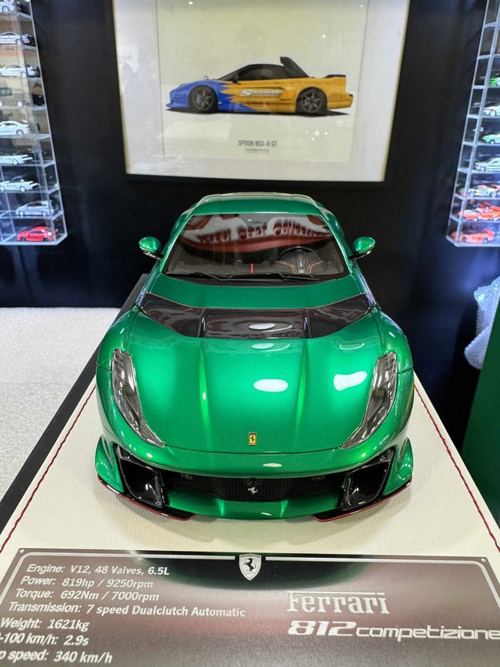 Ferrari 812 Competizione (Metallic Green) [Davis & Giovanni] 1:18 scale