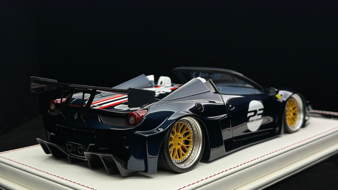 Ferrari 458 Spider GT LBWK (Metallic Blue)[Davis & Giovanni] 1/18 scale- 1 OF 1