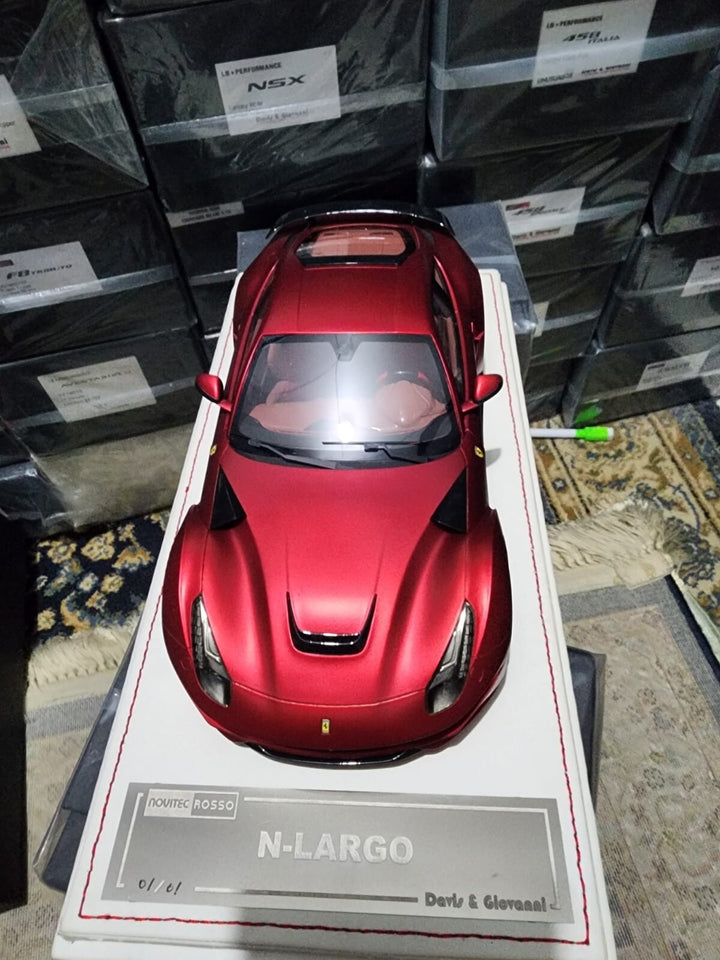 Ferrari N-LARGO NOVITEC (Matt Chrome Red) [Davis & Giovanni] 1:18 scale 1 OF 1