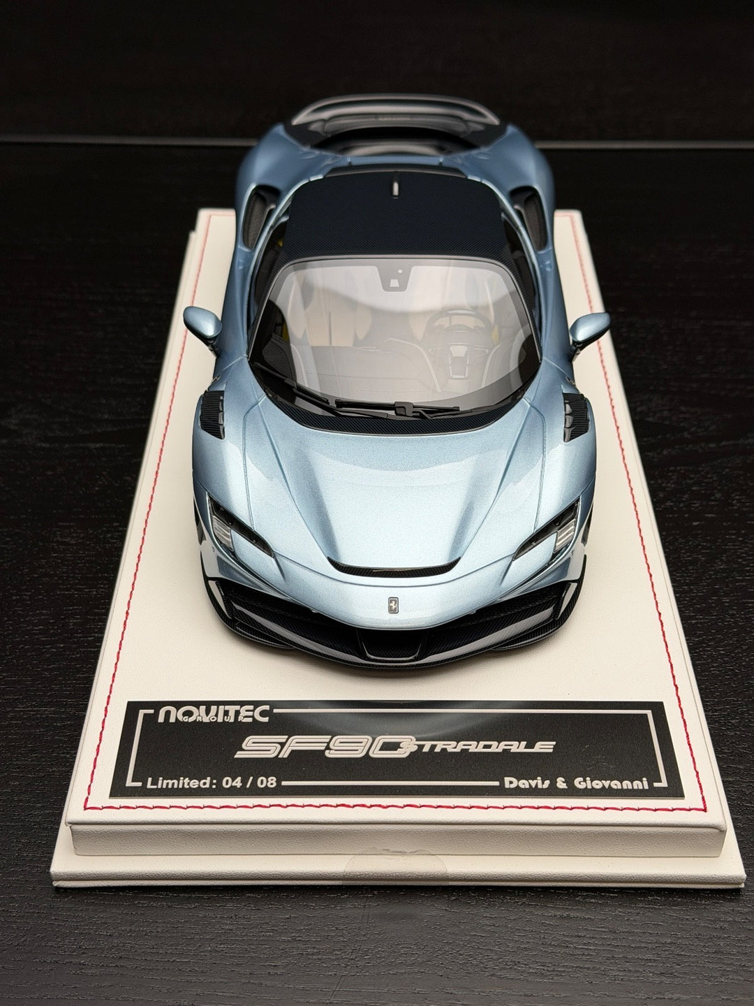 Ferrari SF90 Stradale NOVITEC (Ice Blue) [Davis & Giovanni] 1:18 scale