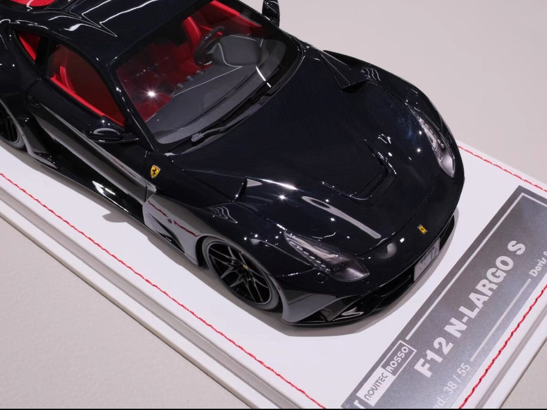 Ferrari F12 N-LARGO S NOVITEC (Full Gloss Carbon) [Davis & Giovanni] 1:18 scale