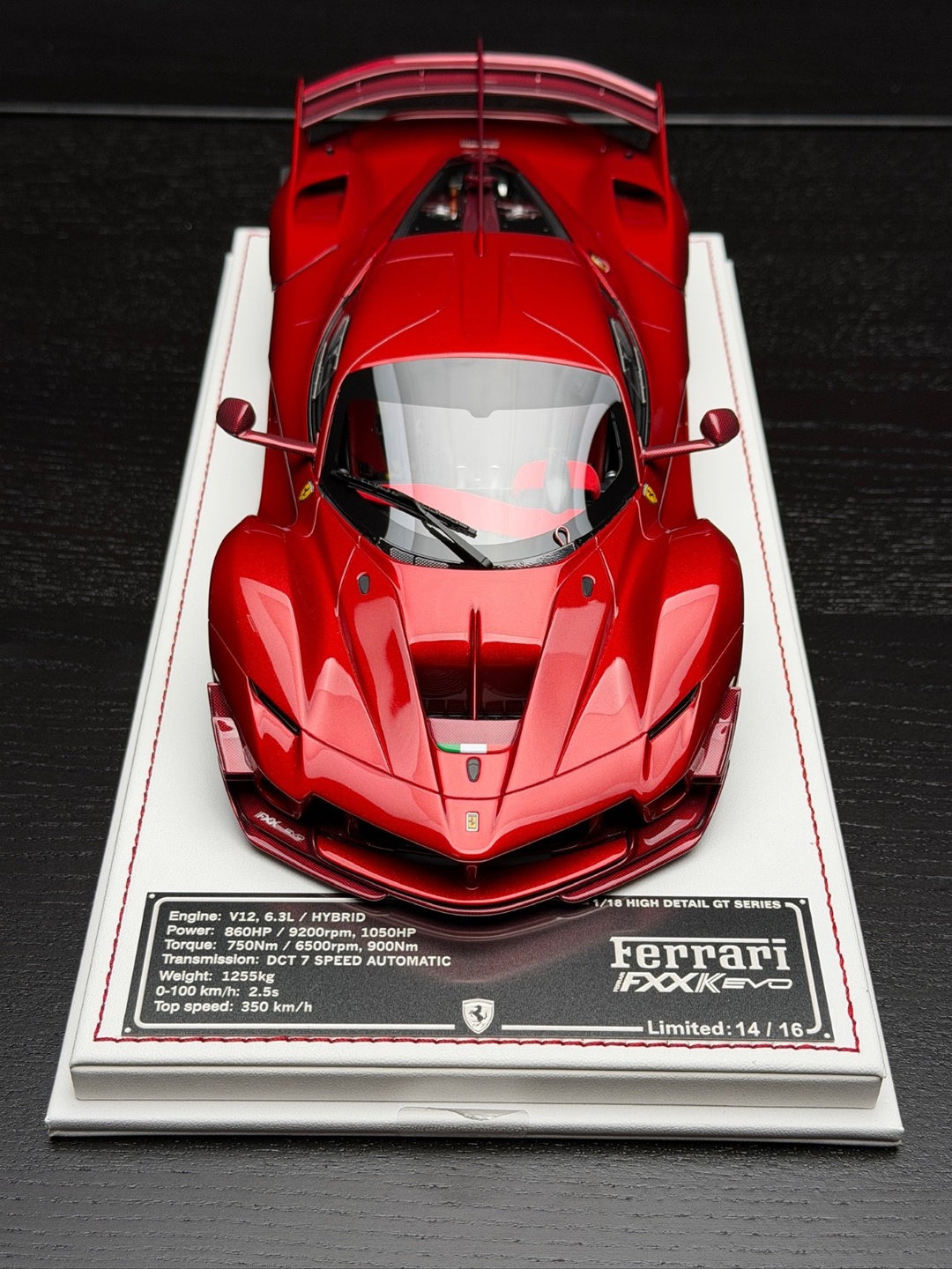 Ferrari FXXK EVO (Metallic Red) [Davis & Giovanni] 1:18 scale
