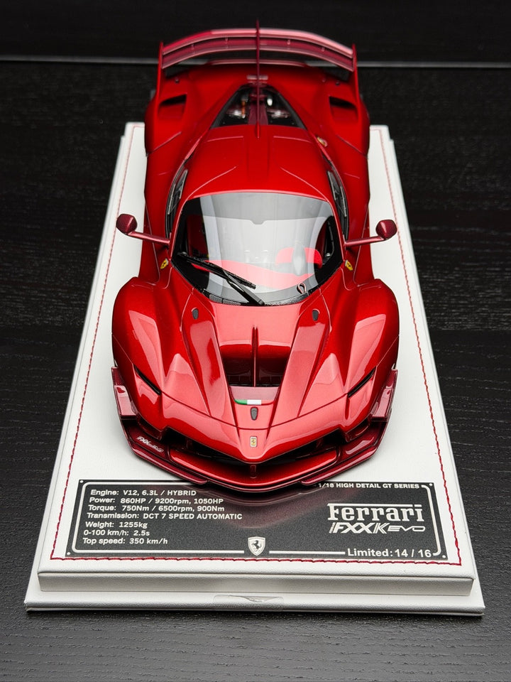 Ferrari FXXK EVO (Metallic Red) [Davis & Giovanni] 1:18 scale