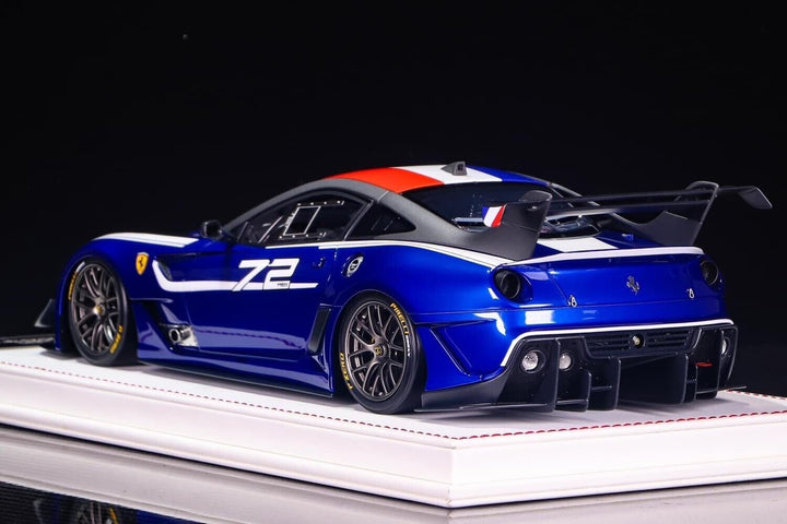 Ferrari 599XX EVO (Blue/White 72, France) [Davis & Giovanni] 1/18 scale