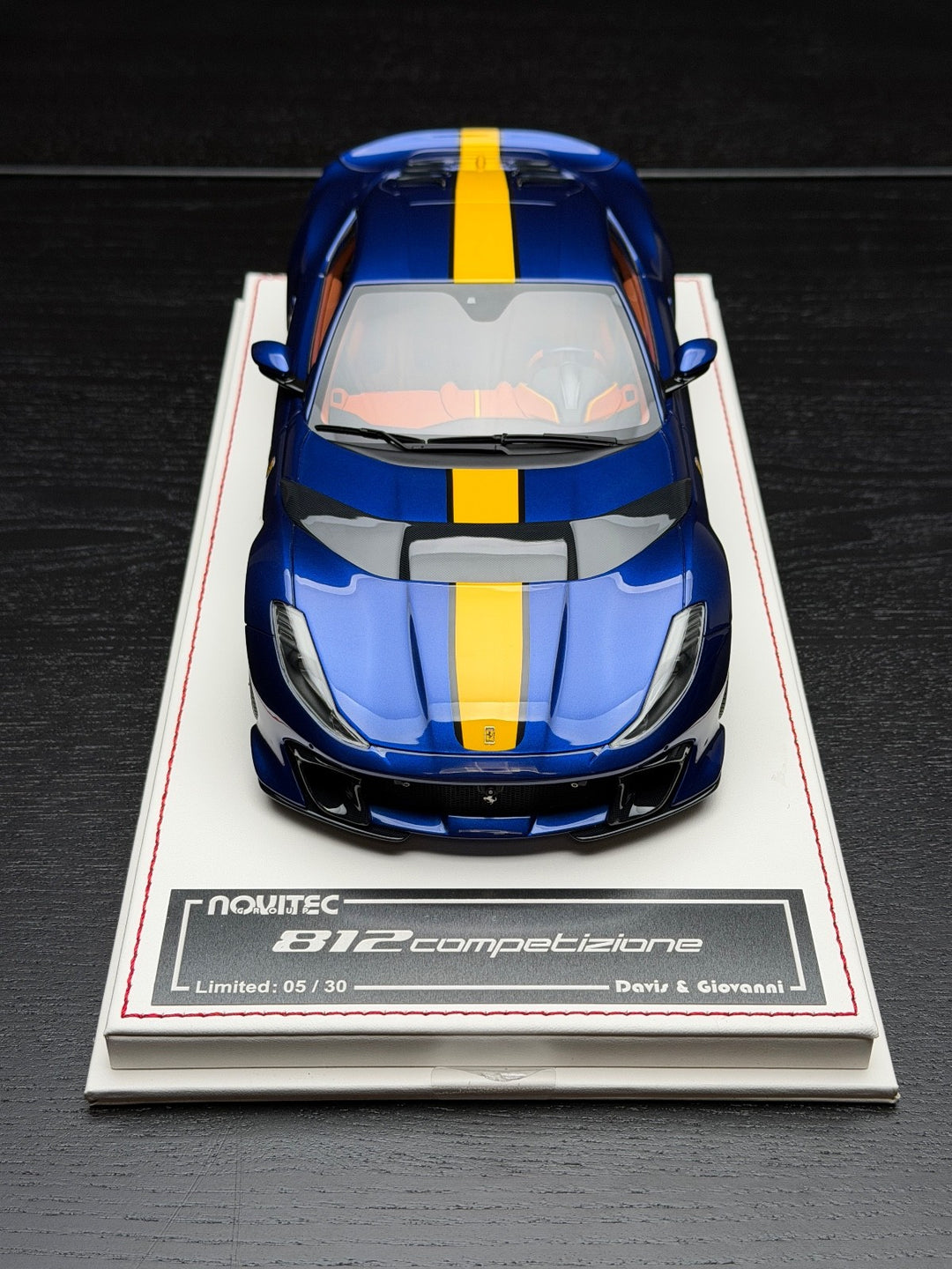 Ferrari 812 Competizione NOVITEC (Metallic Blue) [Davis & Giovanni] 1:18 scale