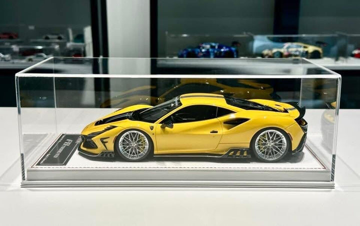 Ferrari F8 Tributo KEYVANY (Gloss Yellow/ Black) [Davis & Giovanni] 1:18 scale