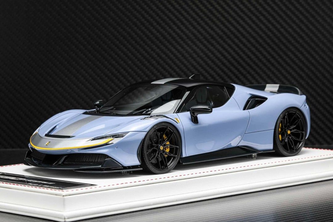 Ferrari SF90 Stradale NOVITEC (Blue) [Davis & Giovanni] 1/18 scale