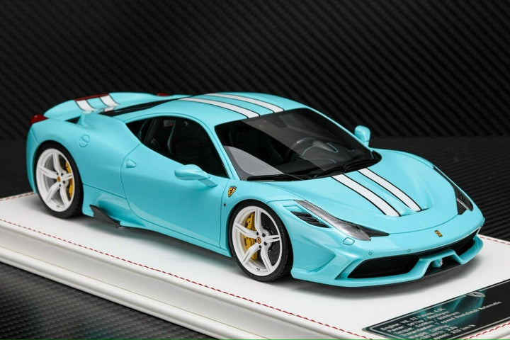 Ferrari 458 Speciale (Baby Blue) [Davis & Giovanni] 1/18 scale