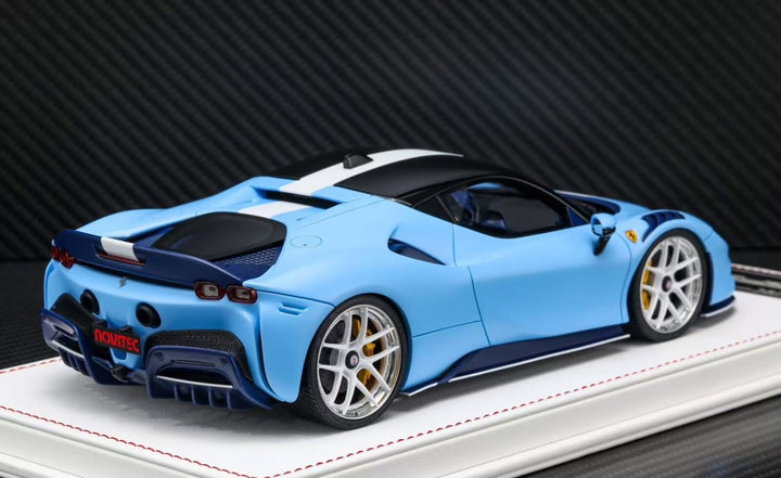 Ferrari SF90 Stradale NOVITEC (Matte Baby Blue) [Davis & Giovanni] 1:18 scale