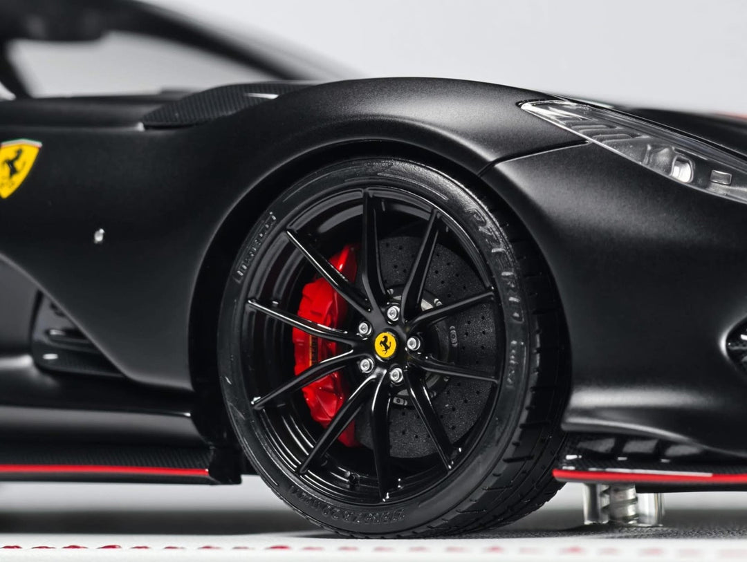 Ferrari 812 Competizione (Matte Black w/ stripe) [Davis & Giovanni] 1:18 scale