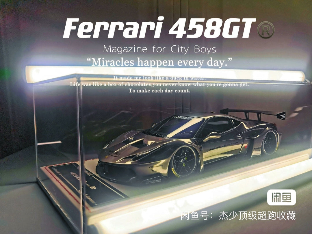 Ferrari 458 GT LBWK (Fantasy Gray) [Davis & Giovanni] 1:18 scale
