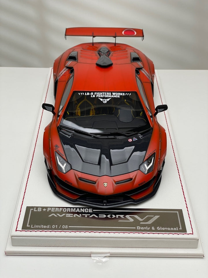 Lamborghini Aventador SVJ LBWK (Orange, Zero Zen) [Davis & Giovanni] 1:18 scale