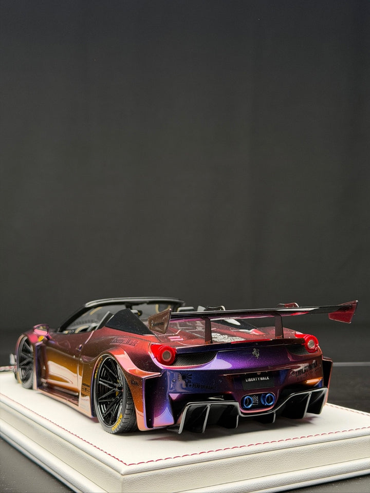 Ferrari 458 Spider GT LBWK (Chameleon Purple) [Davis & Giovanni] 1:18 scale