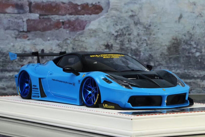Ferrari 458 GT LBWK (Blue) [Davis & Giovanni] 1/18 scale